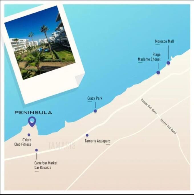 Appartement De Luxe A Peninsula Казабланка Екстериор снимка